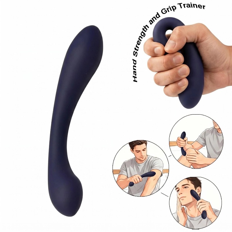 Spa And Wellness - Blauer Selbstpflege-Muskelmassagestab für Gesicht, Beine und