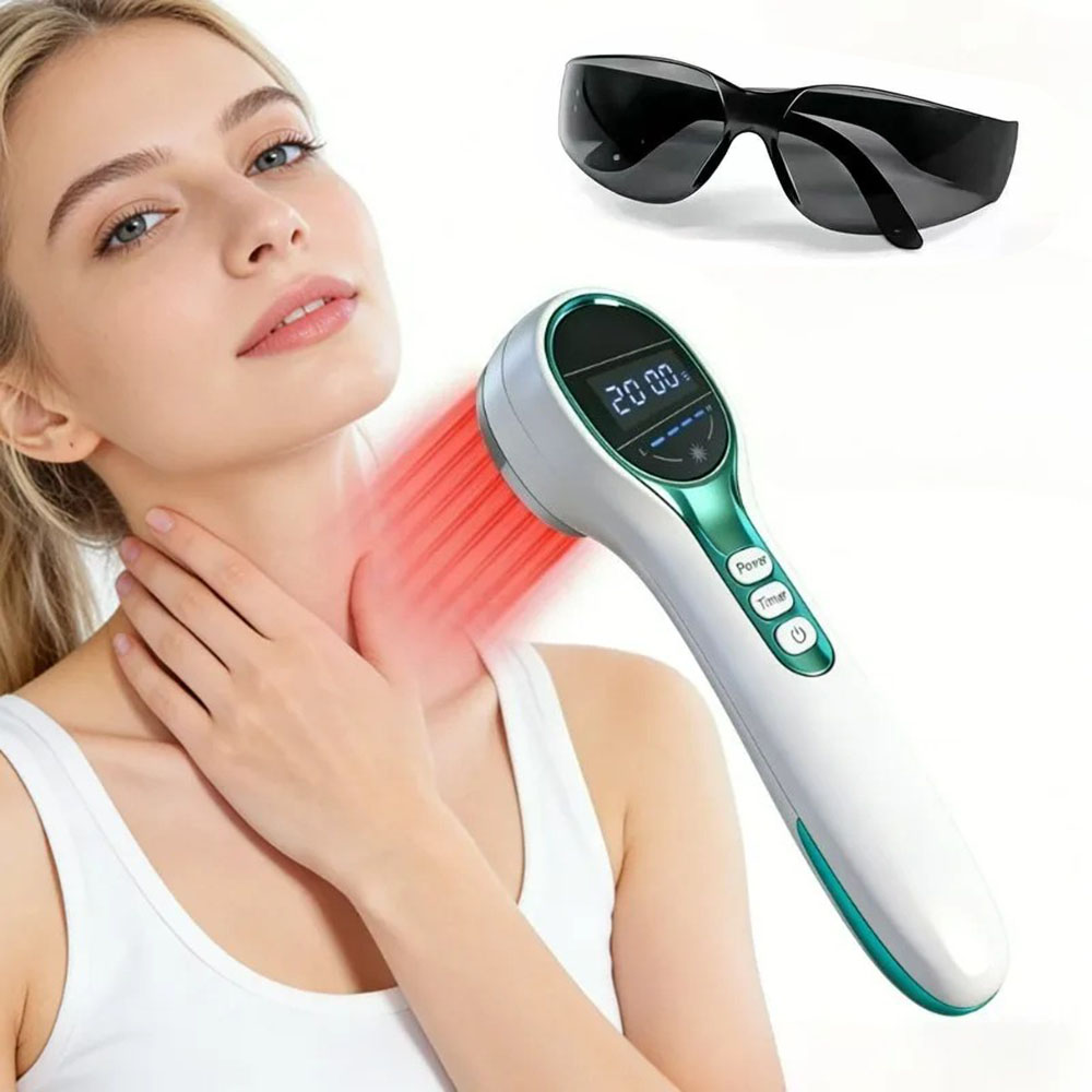 Spa And Wellness - 650+808nm Physiotherapie-Gerät Kaltlaser-Therapie Infrarot-Rotlicht Rücken-Nacken-Massagegerät Muskel-Körper-Entspannungsmaschine
