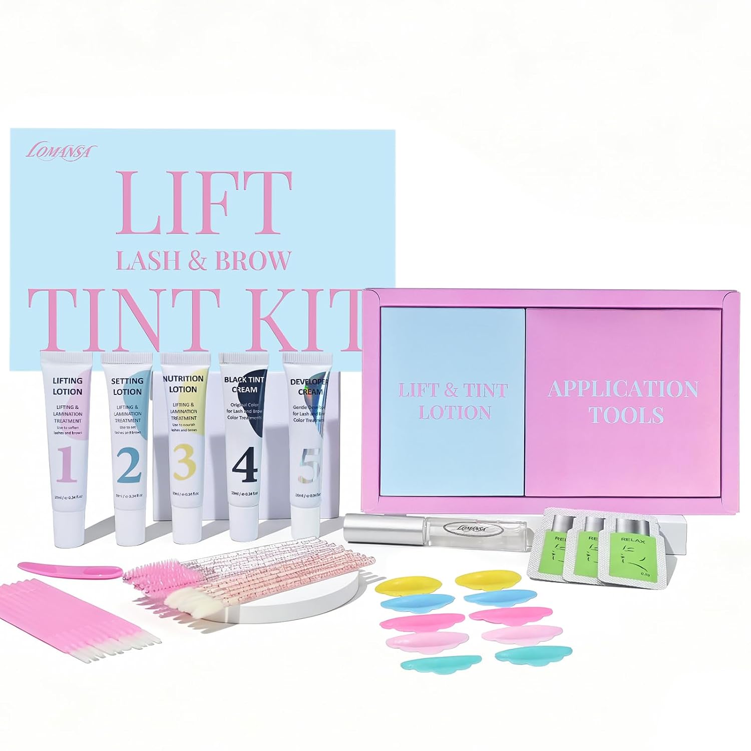 Lash Lift Kit - Lomansa Wimpernlifting und Färbekit: Wimpernlifting mit