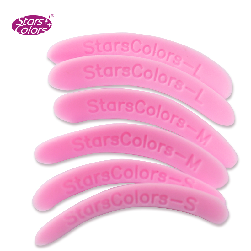 Lash Lift Kit - Wimpernliftstangen, wiederverwendbare Wimperndauerwellenpads aus Silikon, rosa