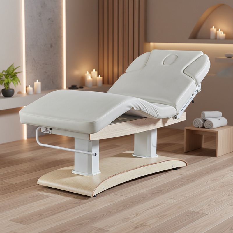 Wellness Spa With Hotel - Maßgefertigte Synthetik-Leder-Massageliege Elektrischer Spa-Wellness-Tisch mit 4-Motor-Verstellung