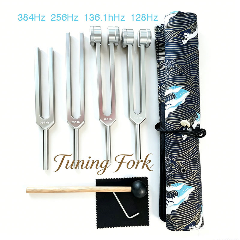 Spa And Wellness - Stimmgabel-Set 128 136,1 256 384Hz Klangvibrations-Kit