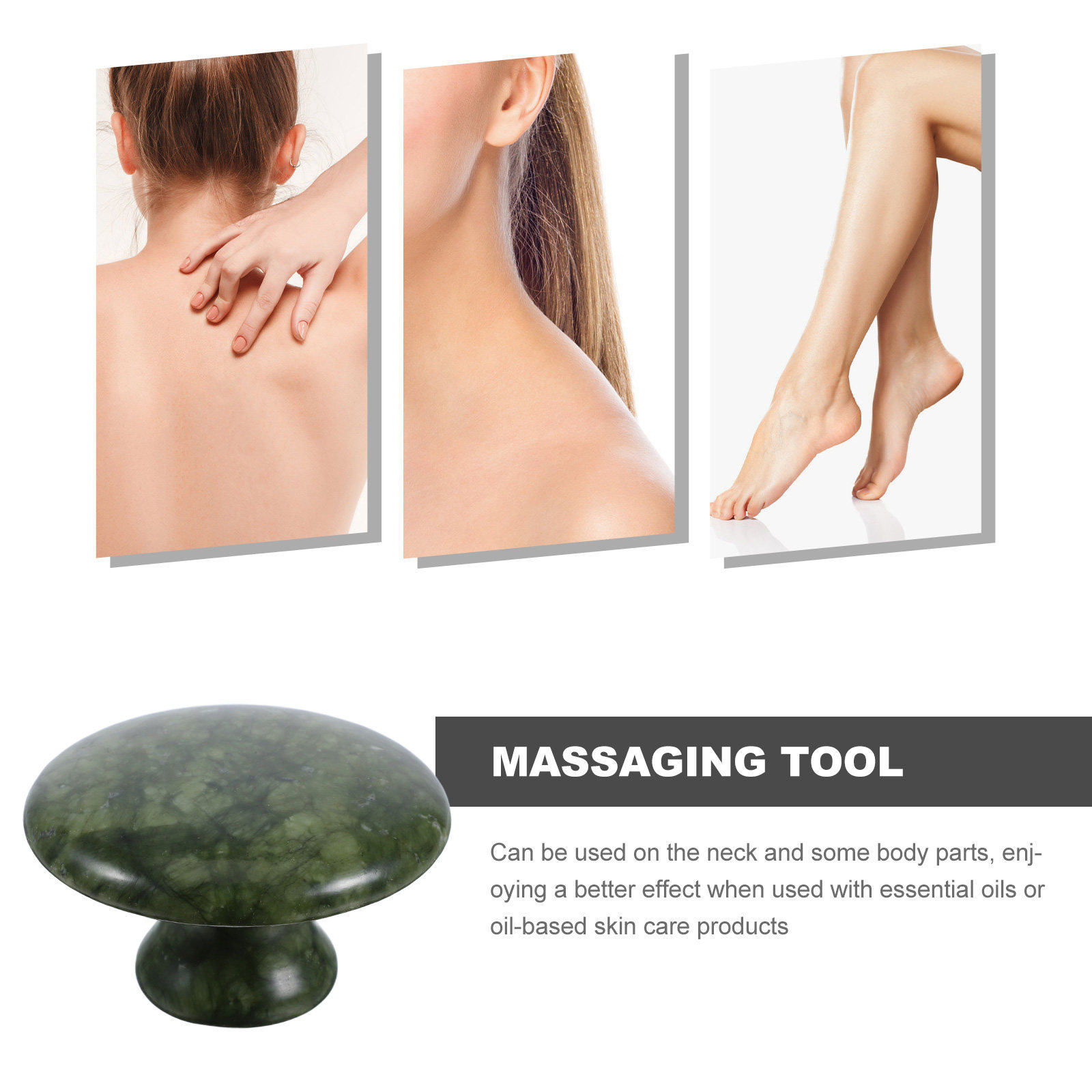 Pilzförmiger Jade-Massagestein – Spa And Wellness Bewertung und Preis