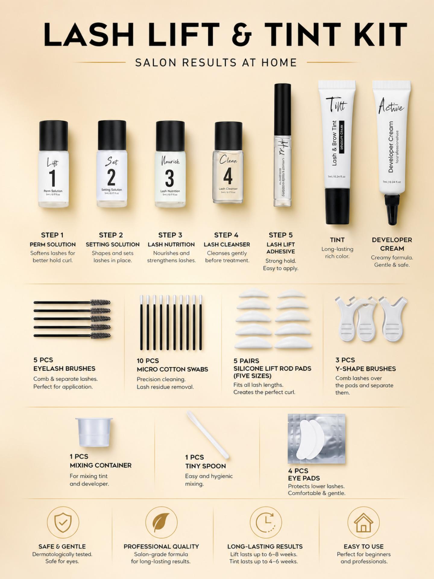 GOLLEE Wimpernlifting-Farbset  – Lash Lift Kit Bewertung und Preis