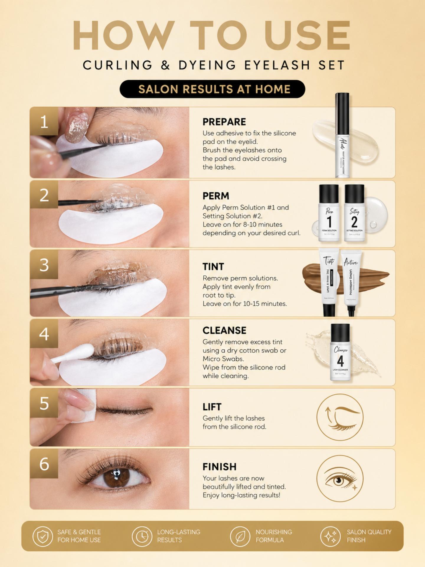 GOLLEE Wimpernlifting-Farbset  – Lash Lift Kit Bewertung und Preis