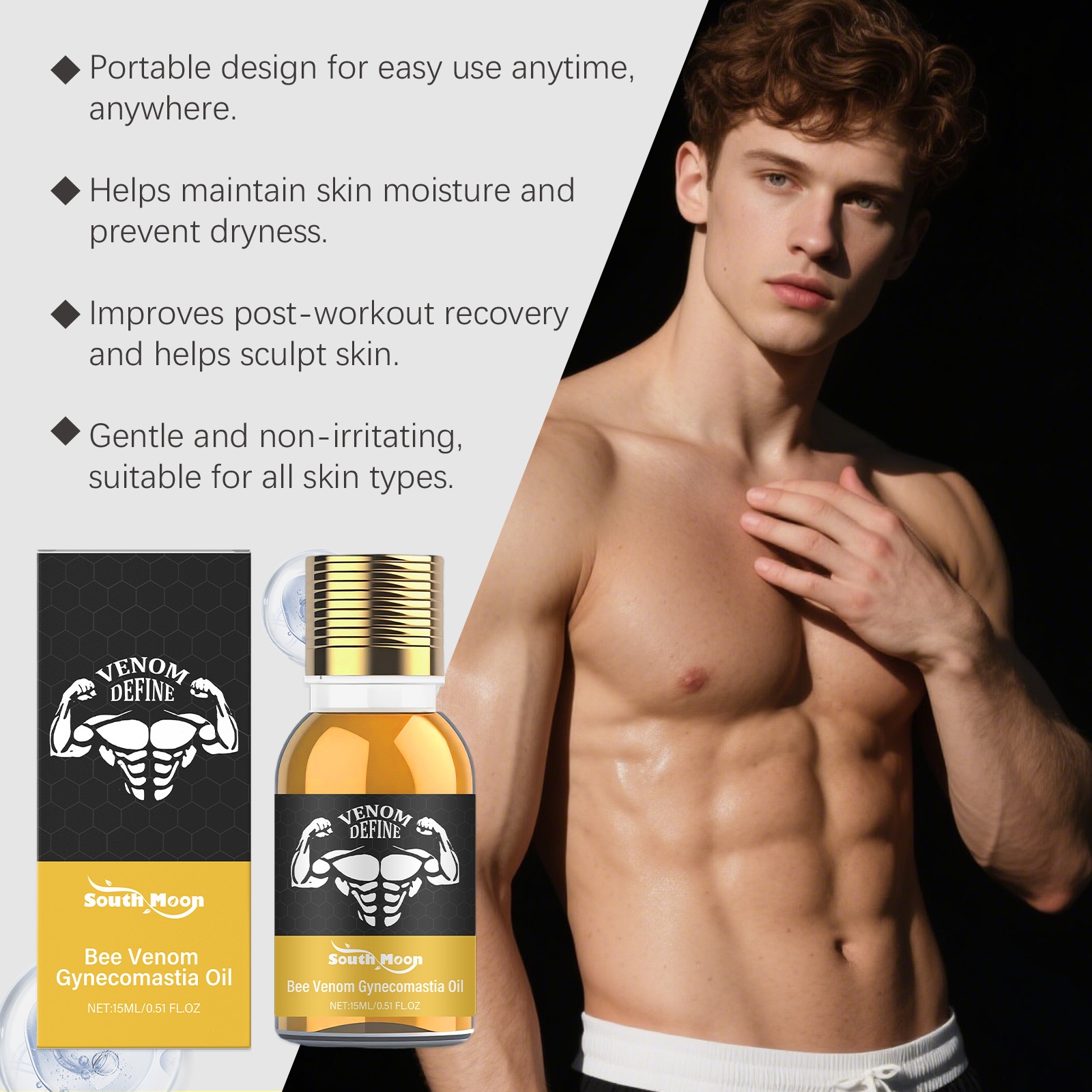Bee Venom Gynäkomastie Öl Für  – Spa And Wellness Bewertung und Preis