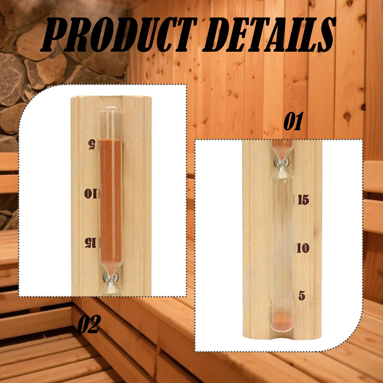 Hitzebeständige Sauna-Sanduhr  – Spa And Wellness Bewertung und Preis